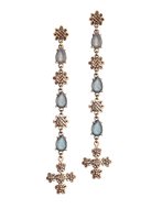 Orecchini Laurent Gandini Donna ROSARIO CON CROCI FLOREALI in Oro Labradorite #0714 - #0714